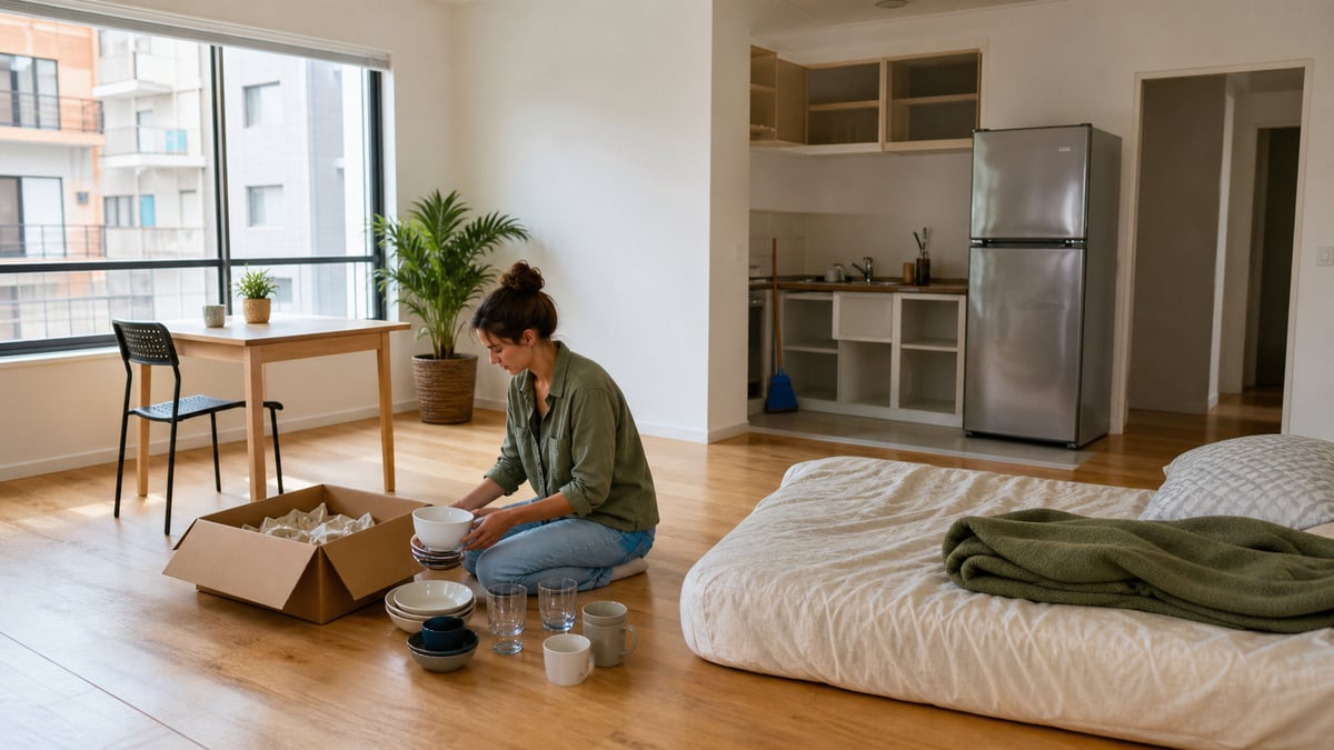 Furnishing an Empty Flat Abroad, Fast and Cheaply